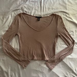 F21 Cropped Long Sleeve